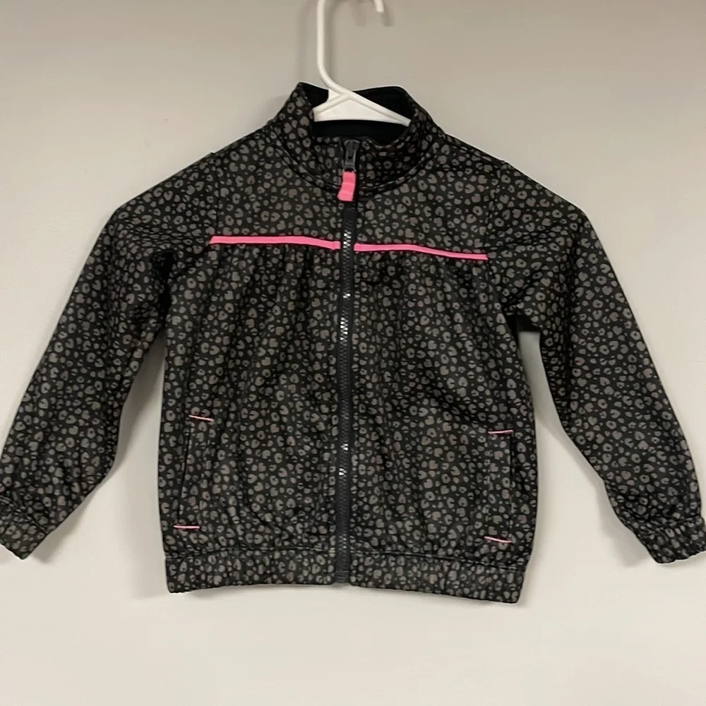 Carter's Just One You zip up jacket ,4T  Good condition!, pink trim